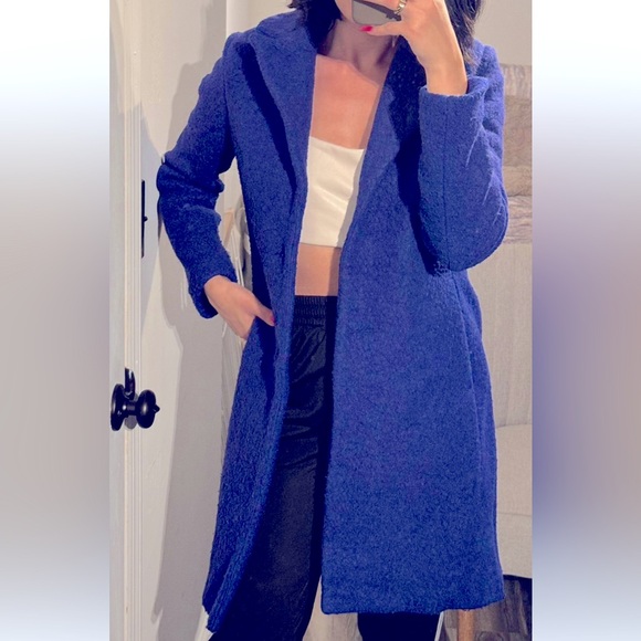 Tahari Wool Wrap Coat Cardigan Size L